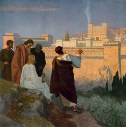 Jesus prophezeit die Zerstörung des Tempels von Jerusalem